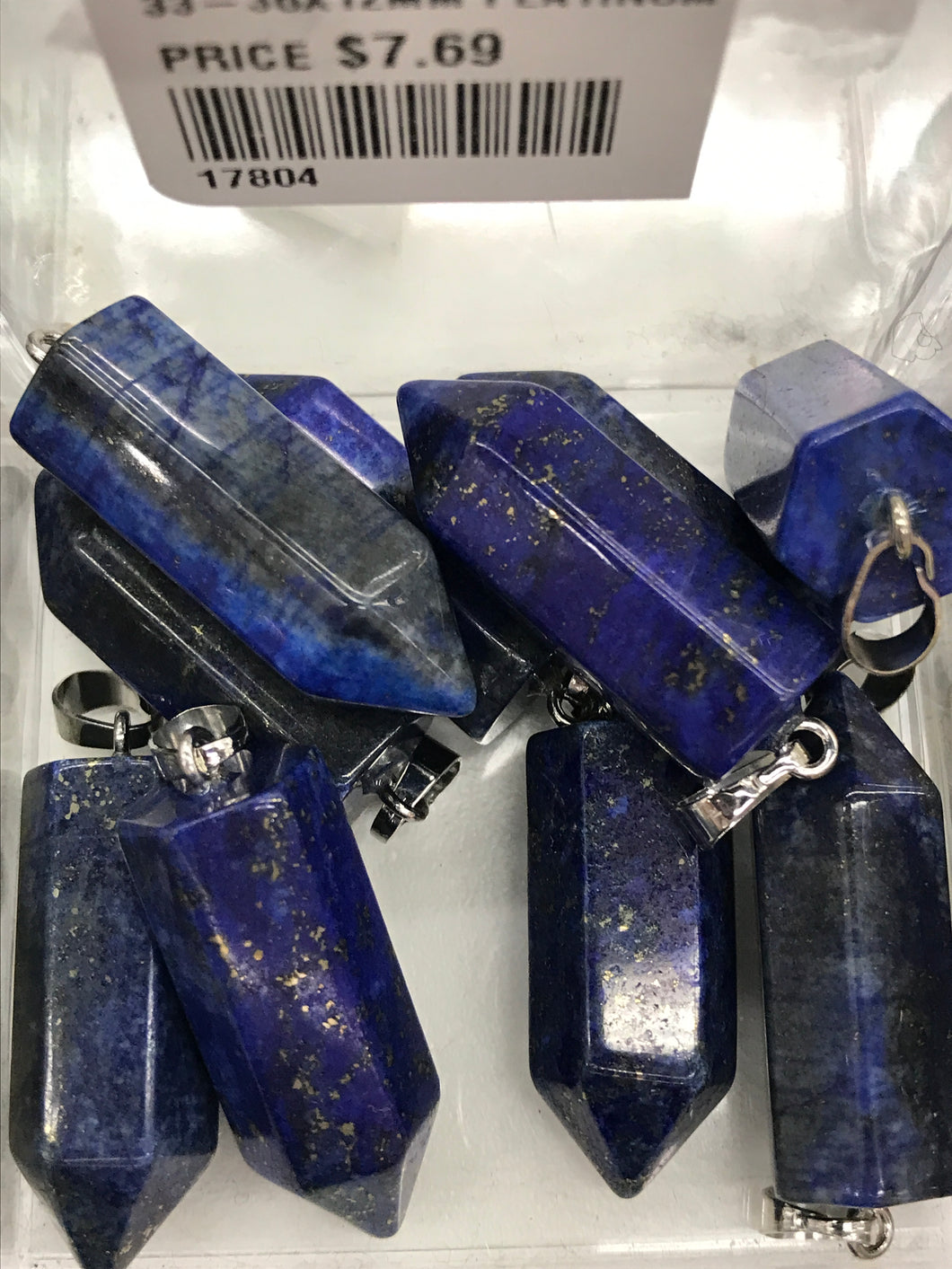 LAPIS LAZULI BULLET PENDANT