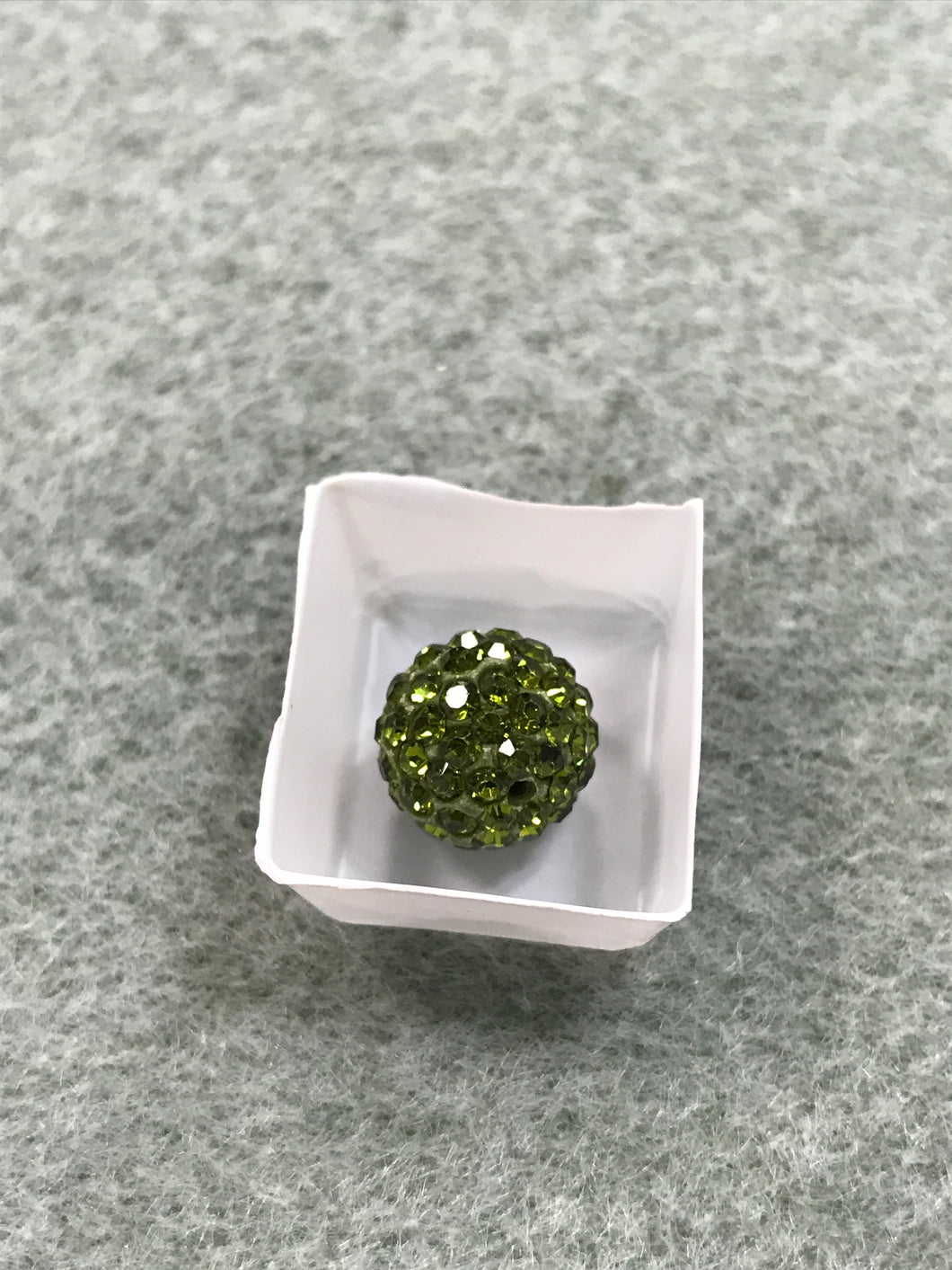 POLYMER CLAY RHINESTONE BEAD