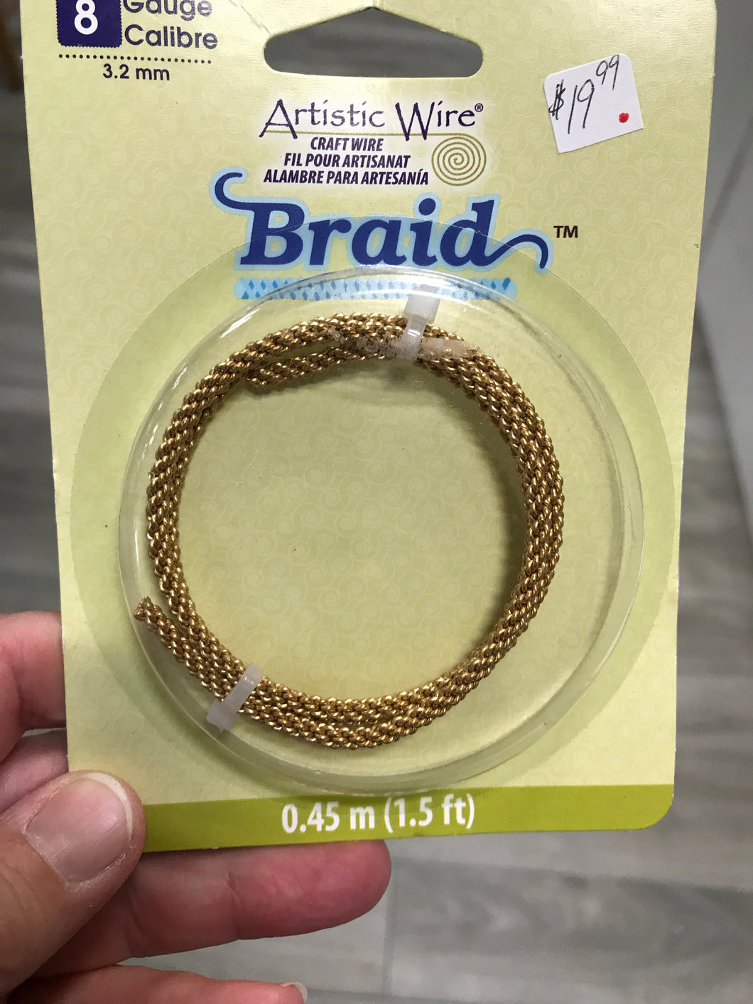 WIRE BRASS BRAID