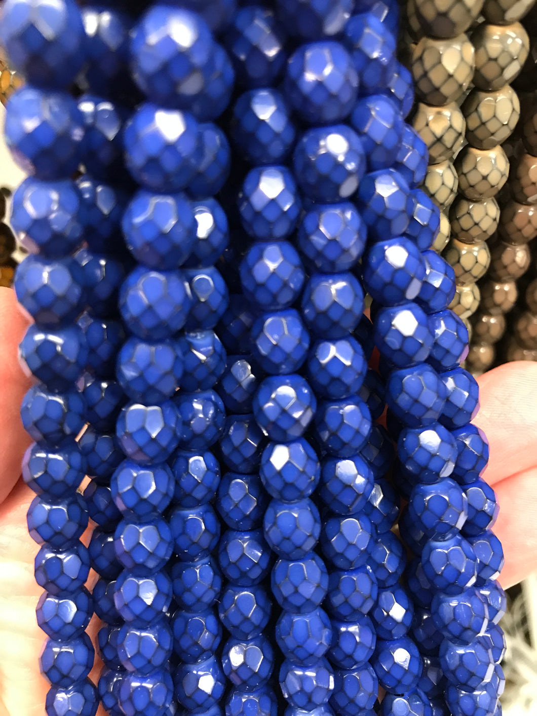 CZECH FIRE POLISHED CRYSTAL FACETED