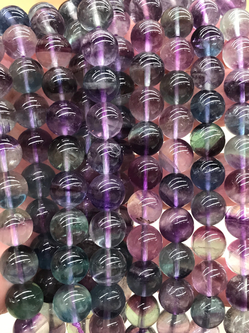 PURPLE FLUORITE 10MM AAA