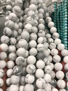 Howlite White Round