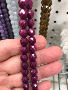 CZECH FIRE POLISHED CRYSTAL FACETED