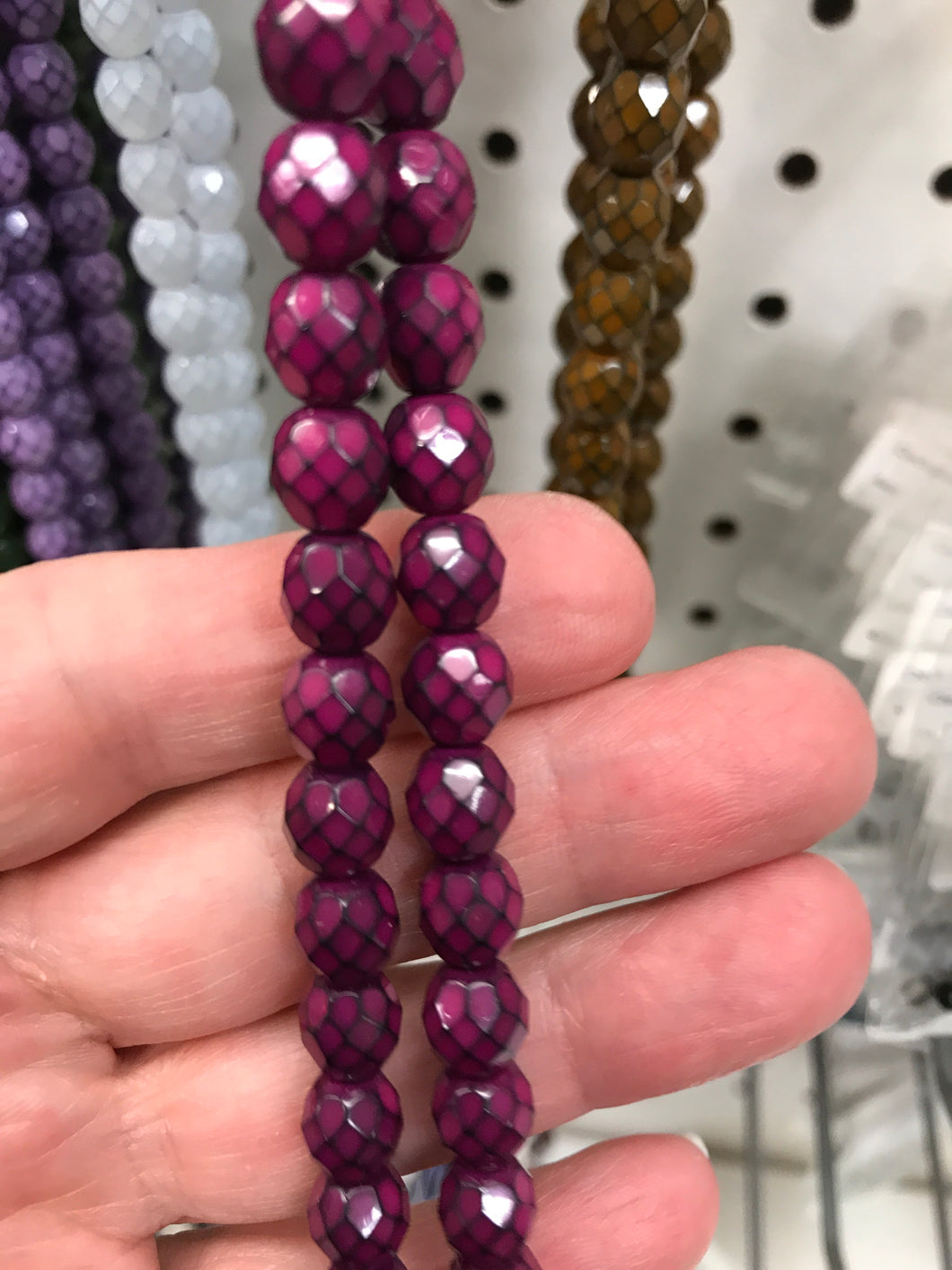 CZECH FIRE POLISHED CRYSTAL FACETED