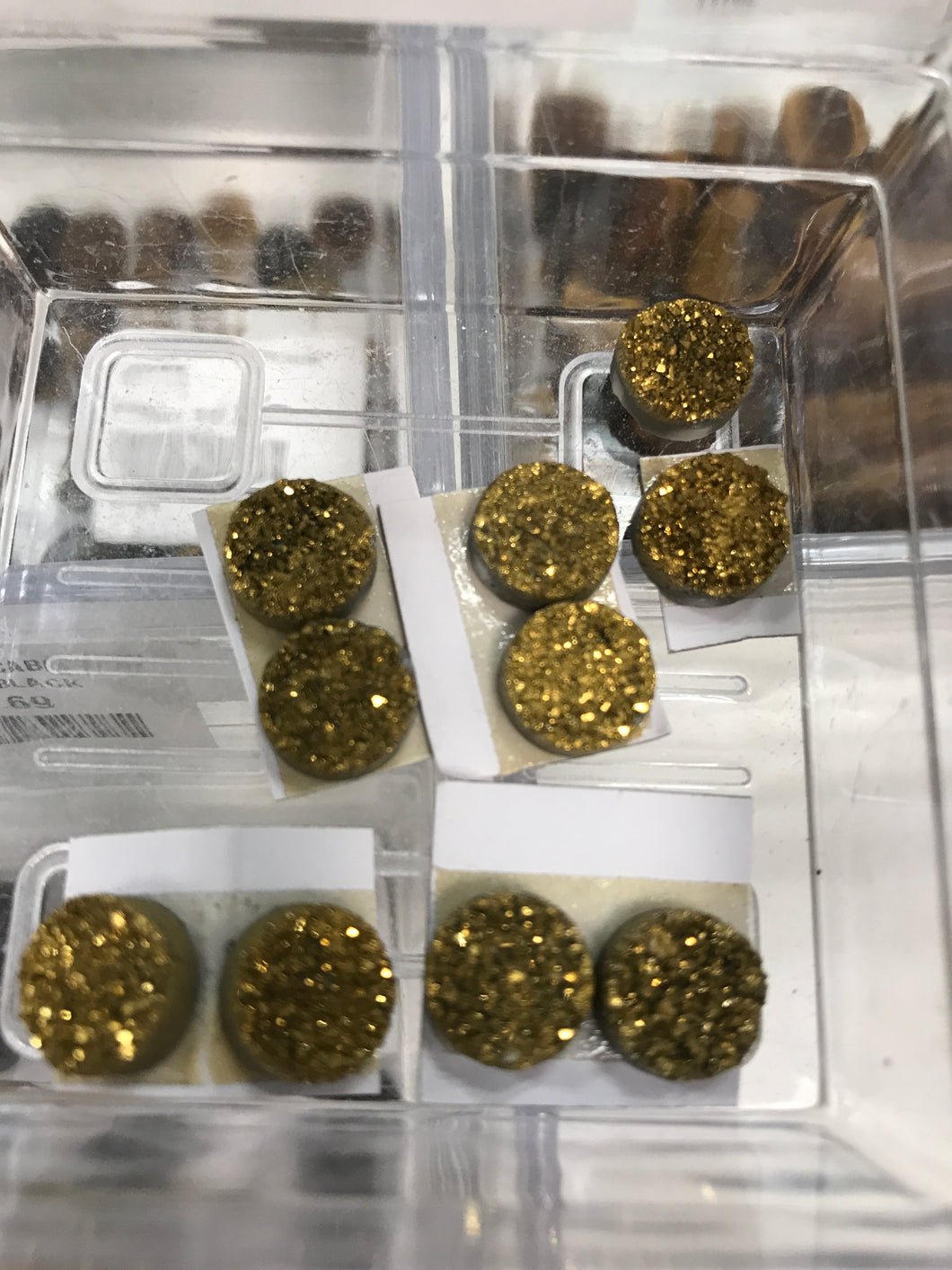 ELECTROPLATED DRUZY CABOCHON