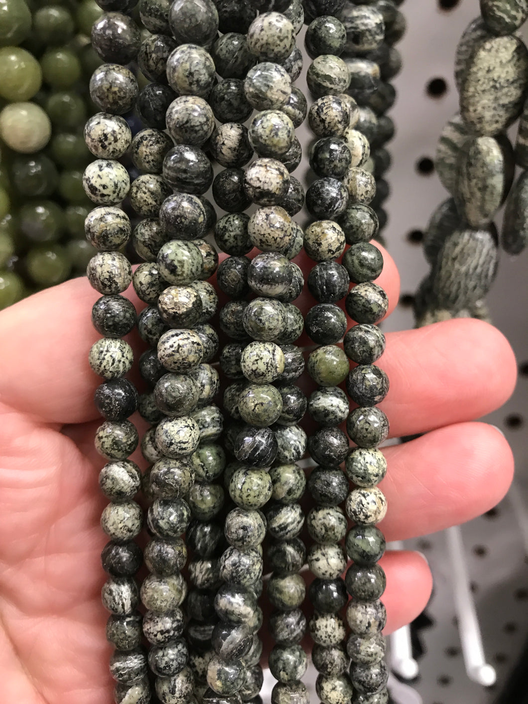 GREEN ZEBRA JASPER 6MM