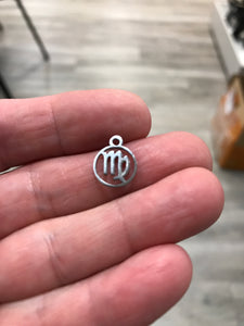 316 STAINLESS VIRGO CHARM