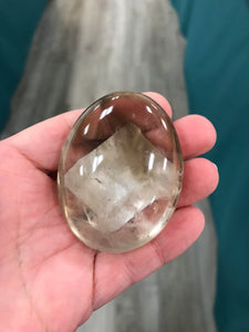 SMOKY QUARTZ GALLET/PALM STONE