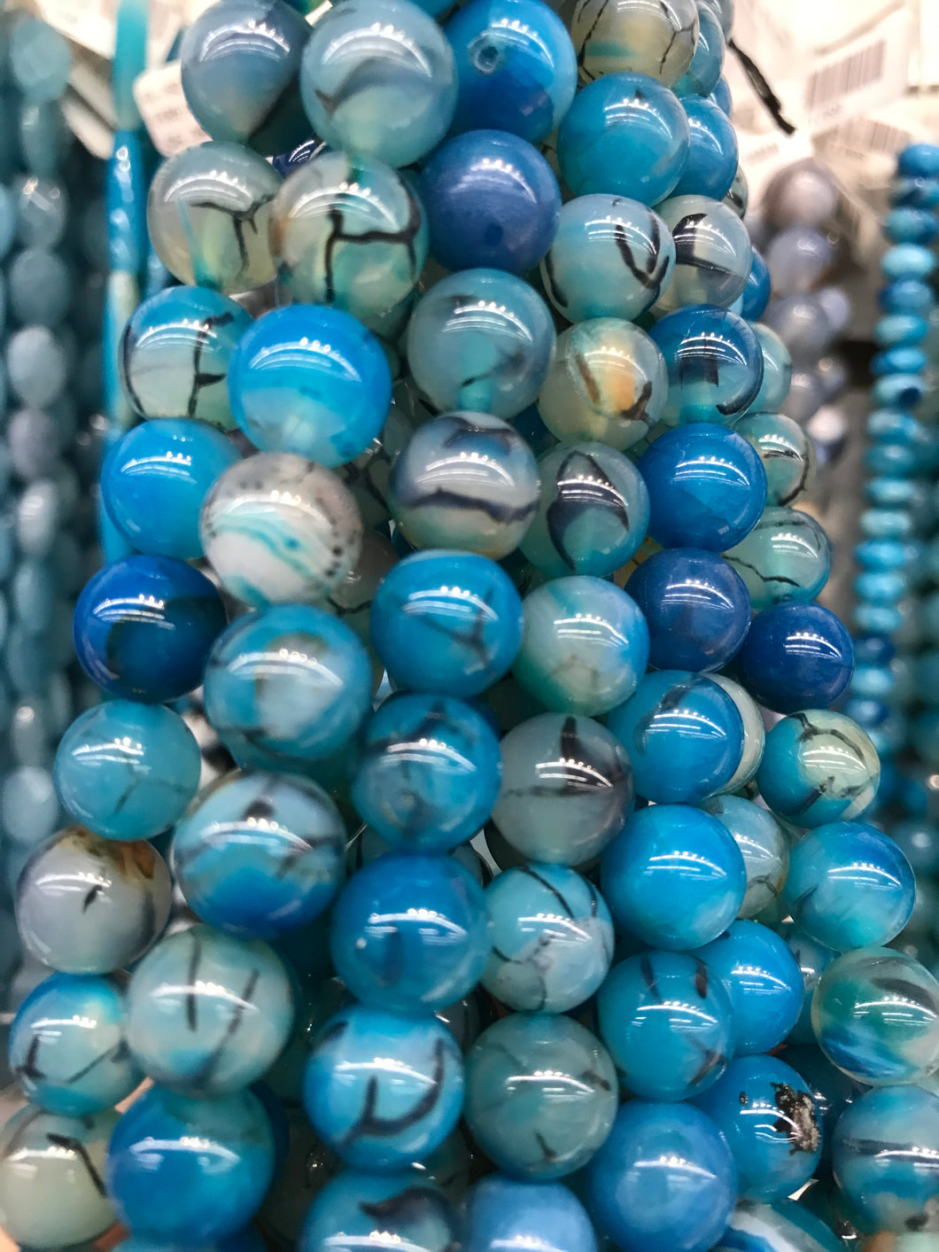 DRAGON VEINS AGATE 10MM