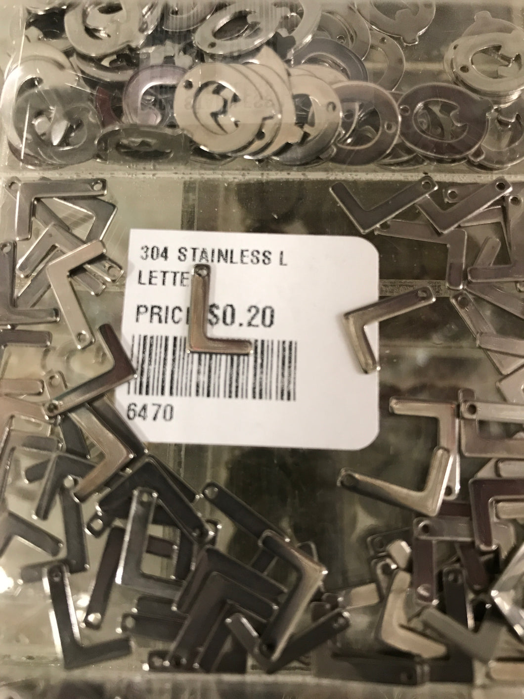 304 STAINLESS LETTER 'L'