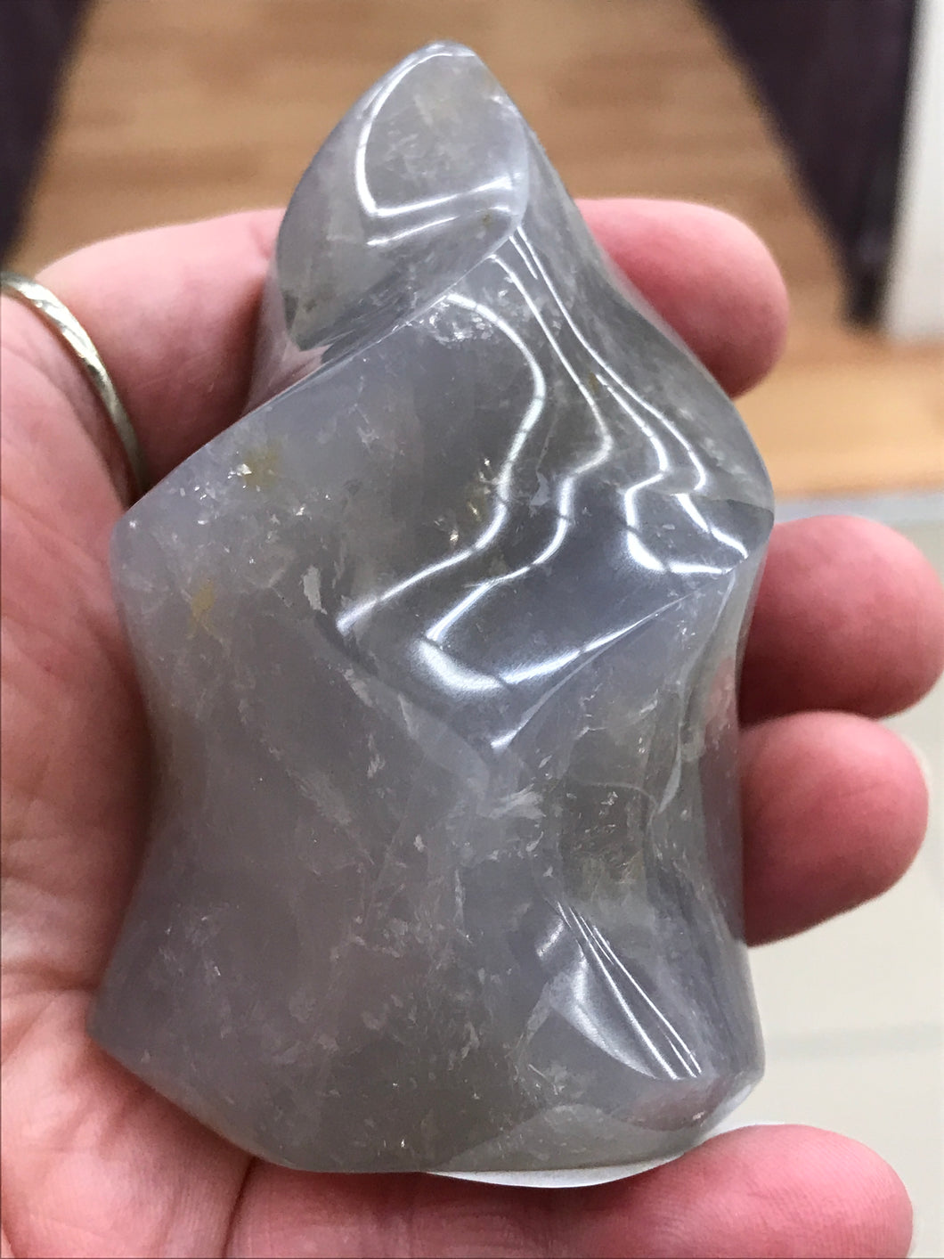 BLUE ROSE QUARTZ FLAME