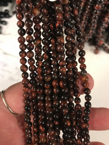 Tiger Eye Red Round