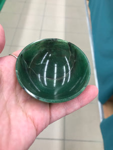 GREEN JADE BOWL 3"