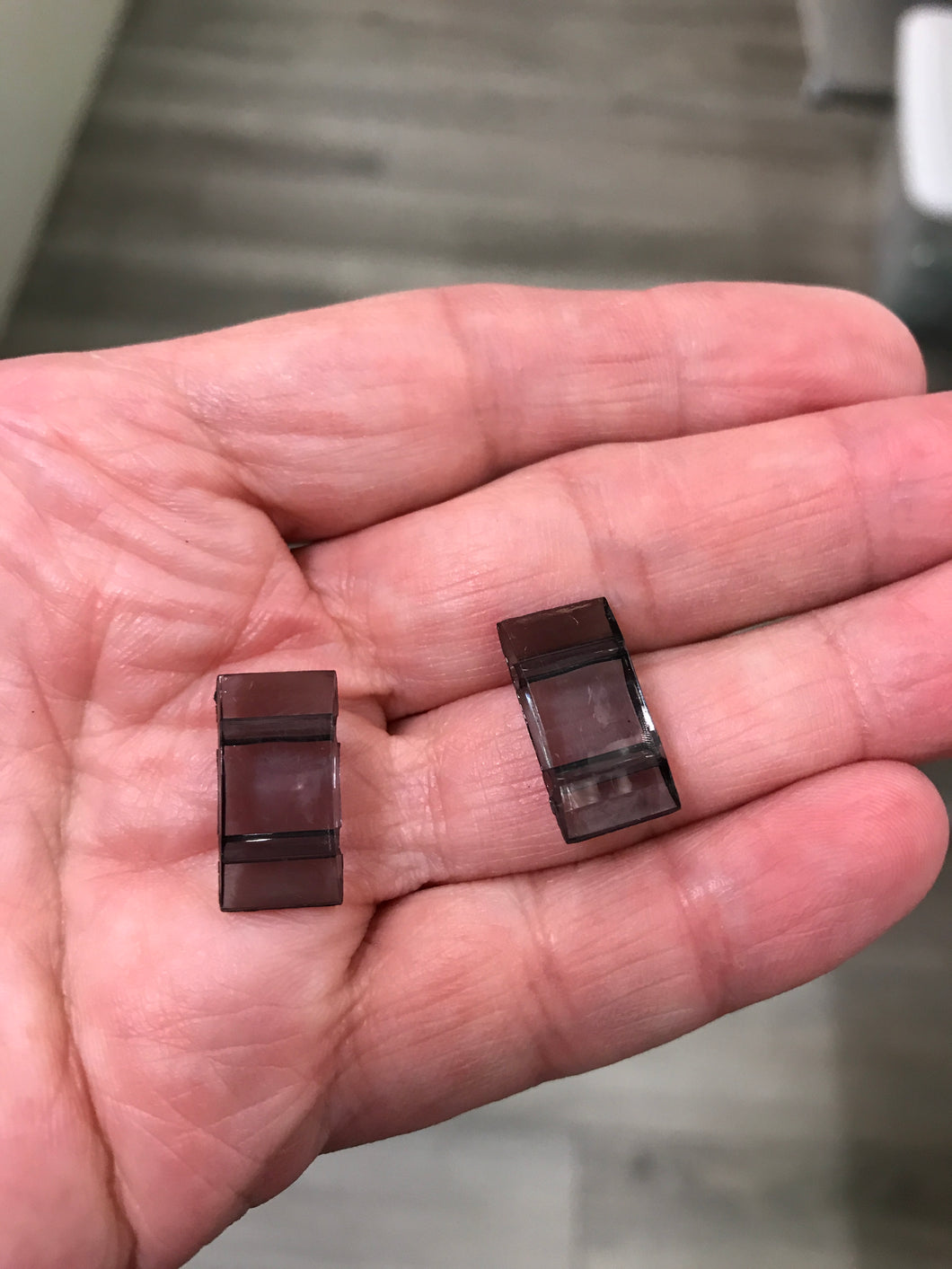 2-STRAND ACRYLIC DIVIDER/CARRIER BEAD