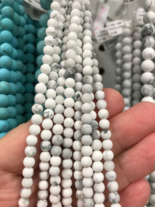 Howlite White Round