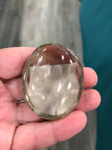 SMOKY QUARTZ GALLET/PALM STONE