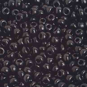 CZECH SEED BEAD 8/0 OP BLACK