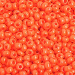 CZECH SEED BEAD 8/0 OP ORANGE