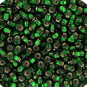 CZECH SEED BEAD 6/0 S/L GREEN