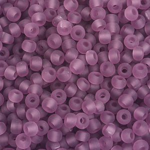 CZECH SEED BEAD 6/0 TR. LT. AMETHYST MATTE